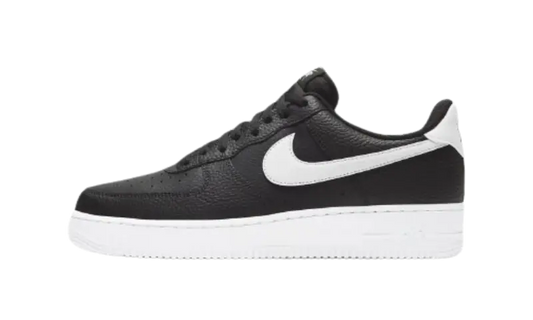 Nike Air Force 1 Low '07 Black White Pebbled Leather - MTHOR SHOP