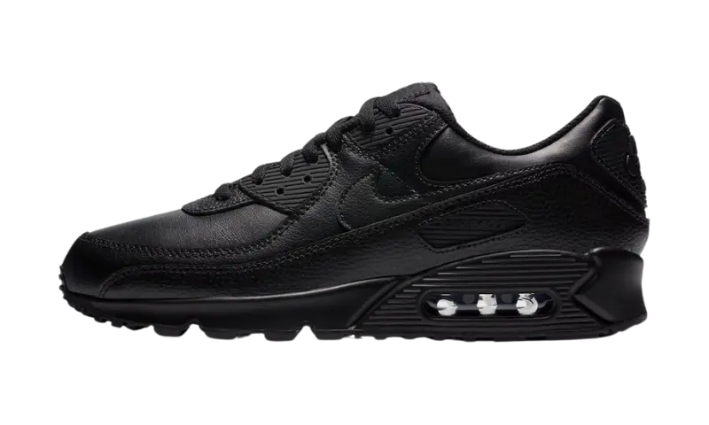 Nike Air Max 90 Leather Triple Black - MTHOR SHOP