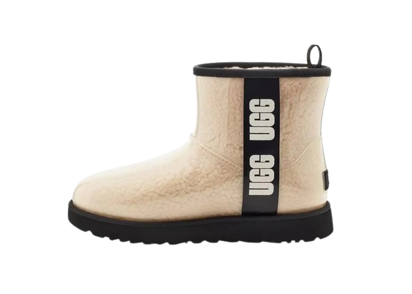 Classic Clear Mini Boot Natural Black (W) - MTHOR SHOP