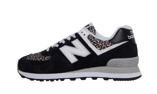 New Balance 574 Black Beige Leopard Print (W)