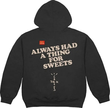 Travis Scott x McDonald's Apple Pie Hoodie Washed Black