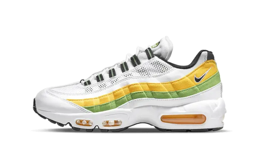 Air Max 95 Essential White Green Apple Tour Yellow