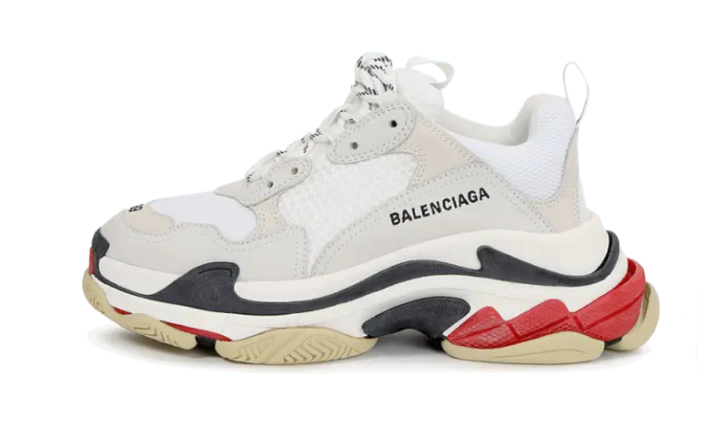 Balenciaga Triple S White Black Red - 533882W09E19000